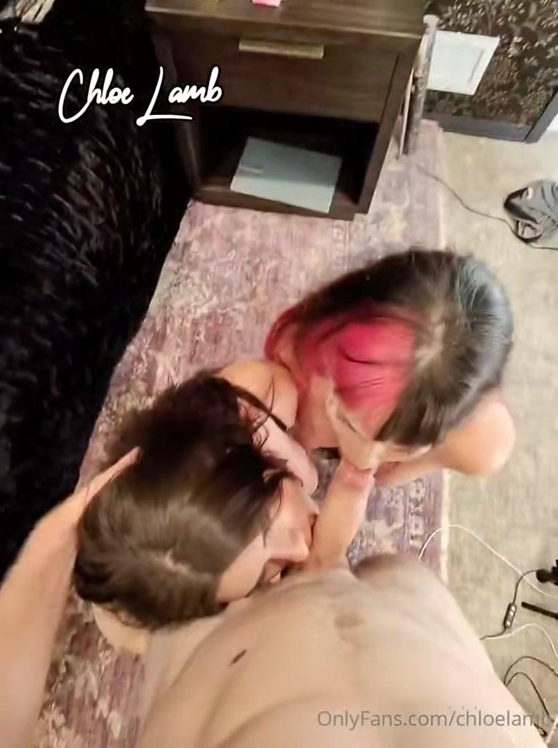 Chloe Lamb Double Blowjob Threesome Onlyfans Video 1 6D286D06